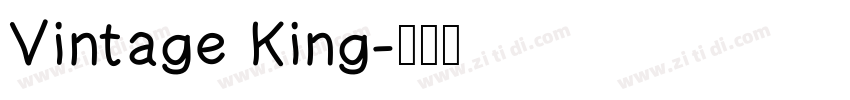 Vintage King字体转换